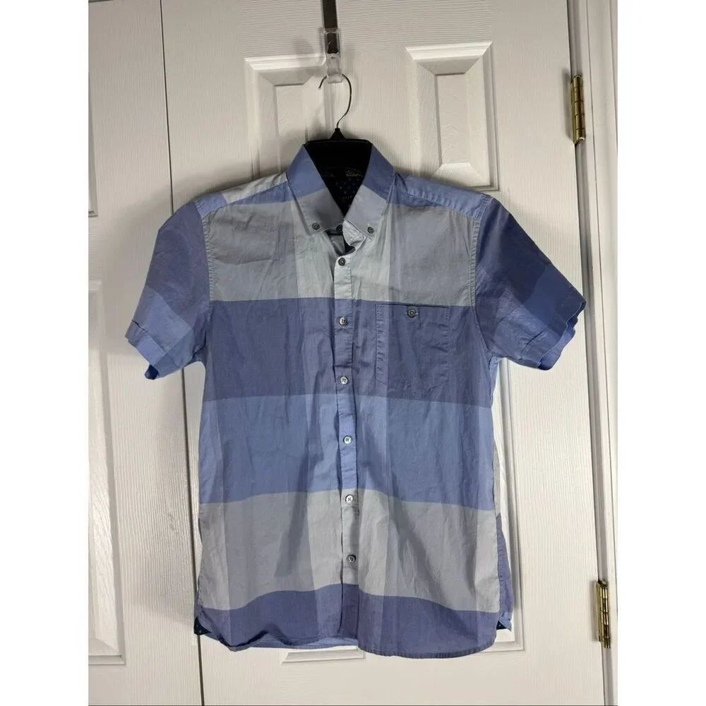 Ted Baker Mens Button Front Shirt Size 3 US M